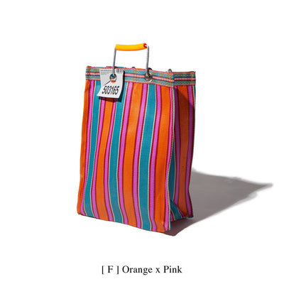 product image for recycled plastic stripe bag rectangle d15 by puebco 503332 7 52