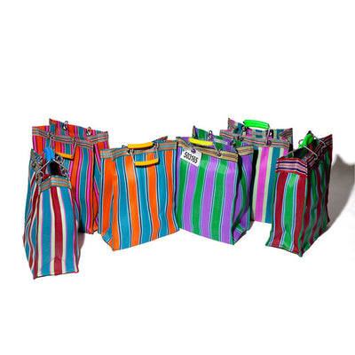 product image for recycled plastic stripe bag rectangle d15 by puebco 503332 10 80