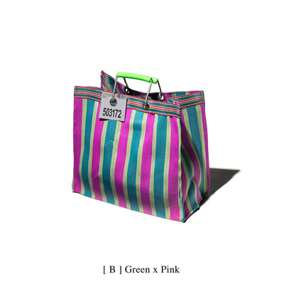 product image for recycled plastic stripe bag square by puebco 503271 3 3