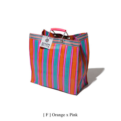 product image for recycled plastic stripe bag square by puebco 503271 7 88