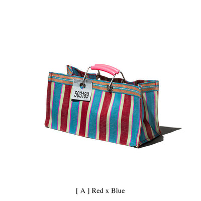 product image for recycled plastic stripe bag wide by puebco 503394 2 14
