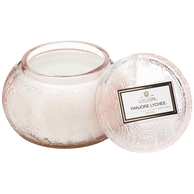 product image for Chawan Bowl 2 Wick Embossed Glass Candle in Panjore Lychee design by Voluspa 72