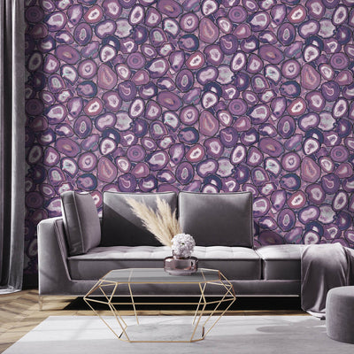 product image for Filo Agate Wallpaper in Lavender 72