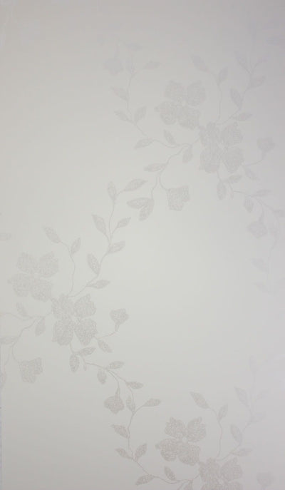 product image of Alyssa Wallpaper in silver from the Giverny Collection by Nina Campbell 540