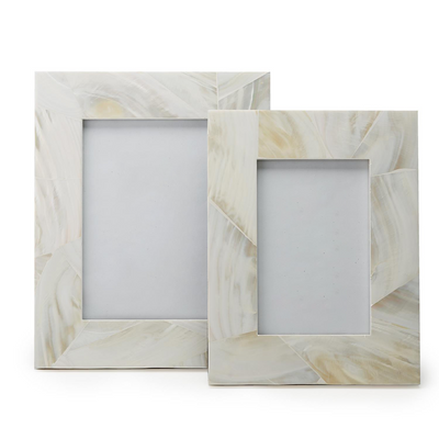product image of set of 2 mother of pearl picture frames in assorted sizes design by tozai 1 555