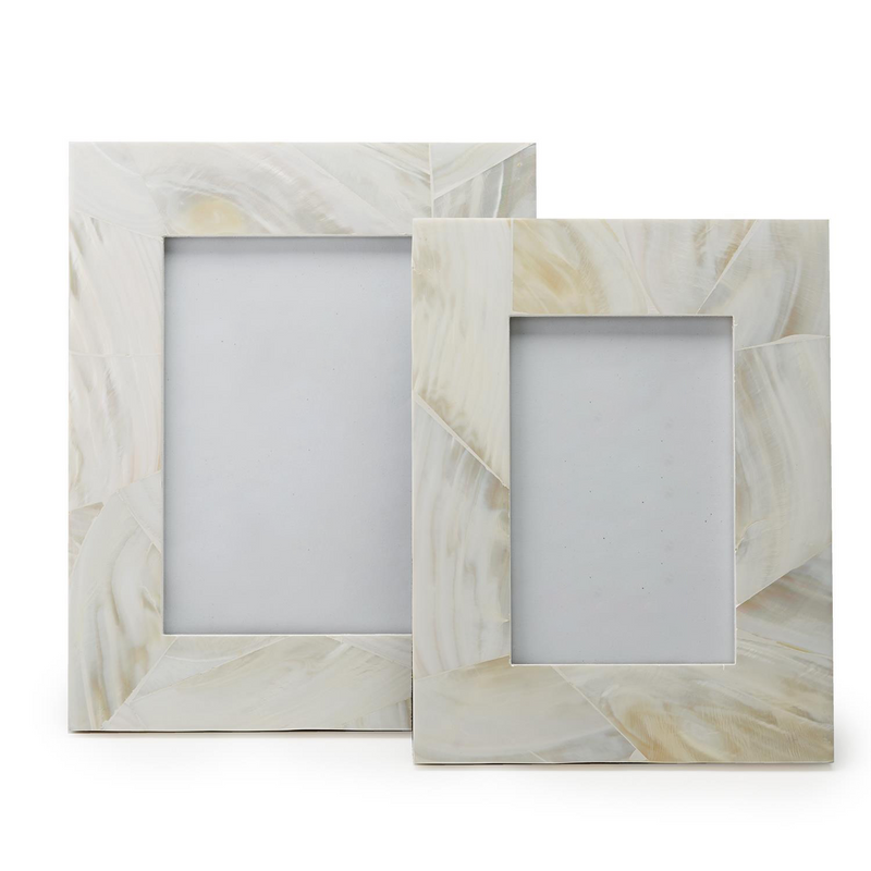 media image for set of 2 mother of pearl picture frames in assorted sizes design by tozai 1 278
