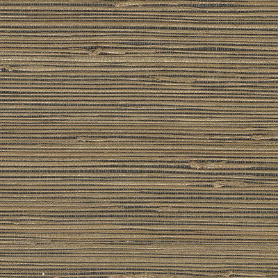 product image of Grasscloth Coarse Metallic Wallpaper in Gold/Black 574