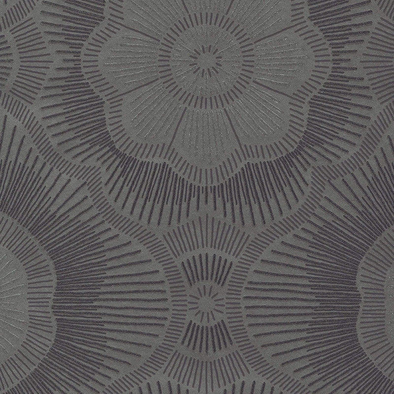media image for Beaded Floral Large-Scale Wallpaper in Taupe Brown 268