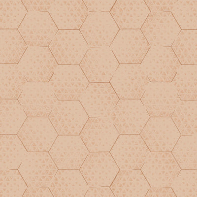 product image of Honeycomb Wallpaper in Coral 54