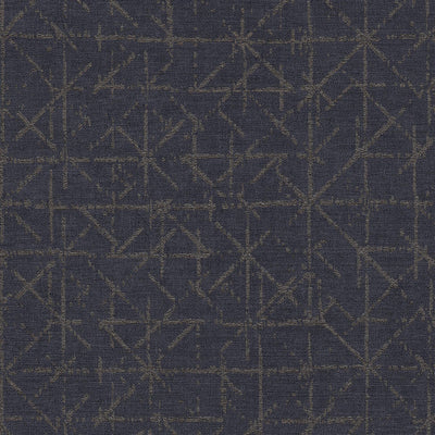 product image of Geo Abstract Textural Wallpaper in Gold/Navy 541