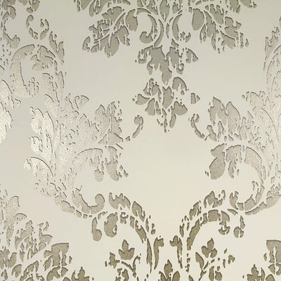 product image of Abstract Damask Exotic Wallpaper in Gold/Cream 543