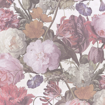 product image for Artistic Floral Wallpaper in Cream/Pink 42