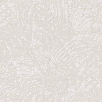 product image of Abstract Palm Leaf Textured Wallpaper in Pearl/Grey 546