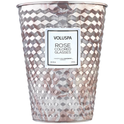 product image of 2 Wick Tin Table Candle in Rose Colored Glasses design by Voluspa 559