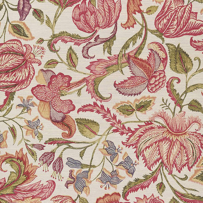 product image for Jacobean Floral Wallpaper in Cream/Pink 13