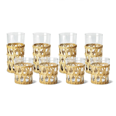 product image for island chic lattice drinking glass set in various styles 3 92