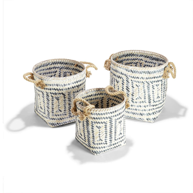 media image for perivilos hand crafted baskets set of 3 1 252