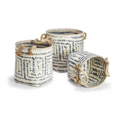 product image for perivilos hand crafted baskets set of 3 3 52