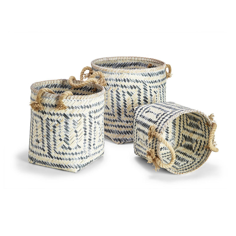 media image for perivilos hand crafted baskets set of 3 3 297