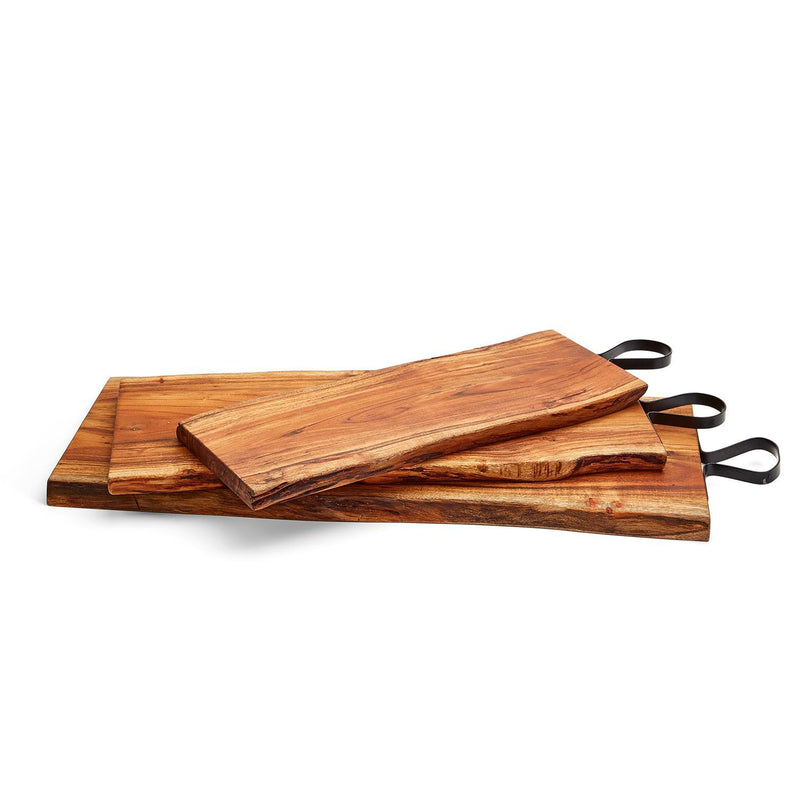 media image for serving boards with iron handles set of 3 1 20
