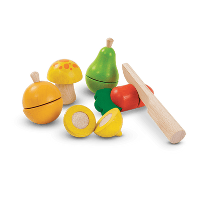 product image of fruit and vegetable play set by plan toys 1 548