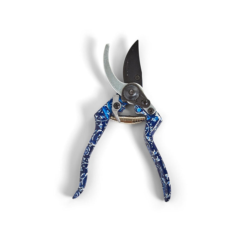 media image for blue and white floral pattern secateurs 1 248