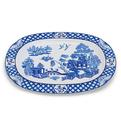 product image of blue willow serving platter 1 513