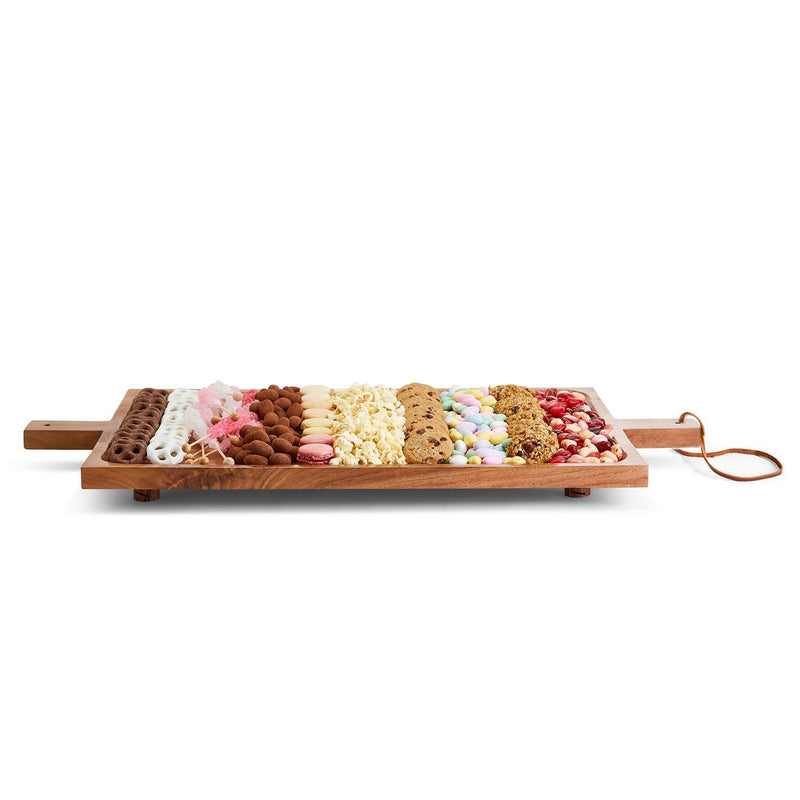 media image for gatherings footed serving tray with handles 3 279