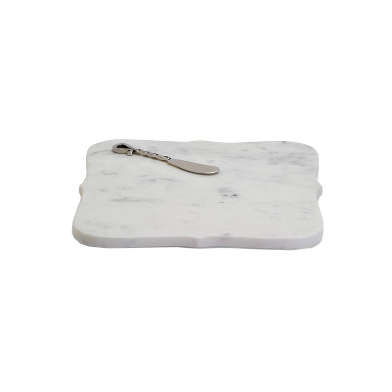 media image for marble arabesque serving tray with cheese spreader 2 284