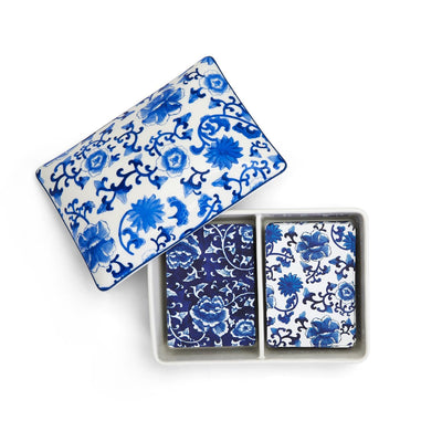 product image for chinoiserie playing cards with ceramic storage box 3 67