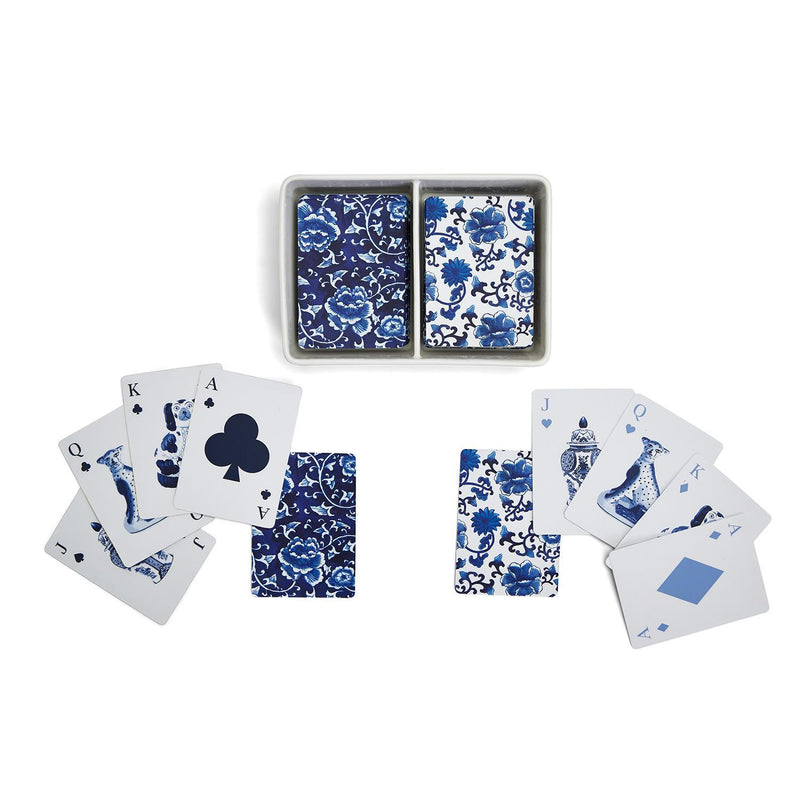 media image for chinoiserie playing cards with ceramic storage box 5 296