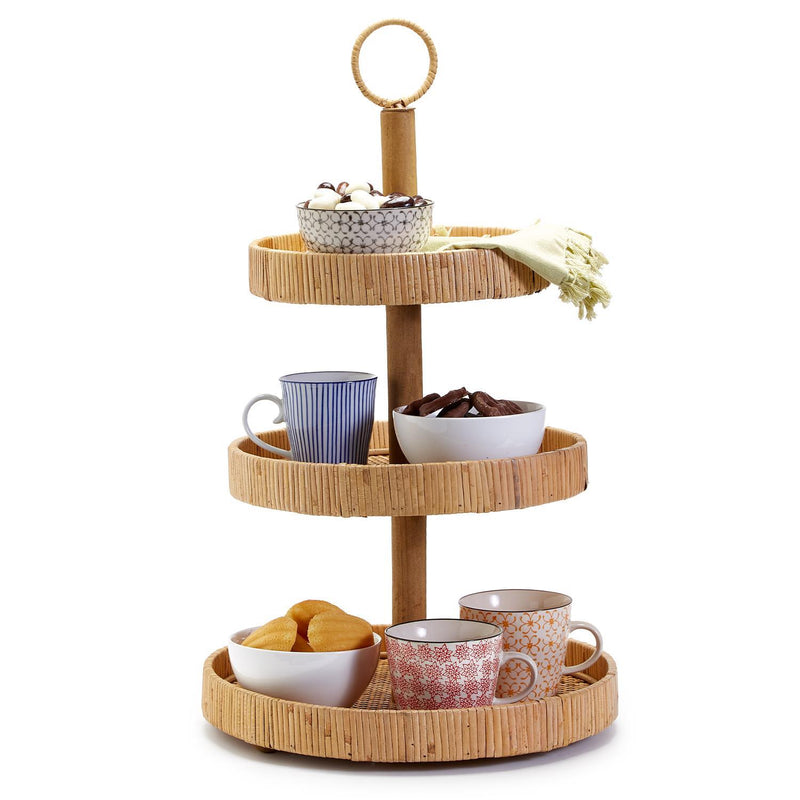 media image for dream weavers 3 tier hand crafted rattan adjustable centerpiece 4 254