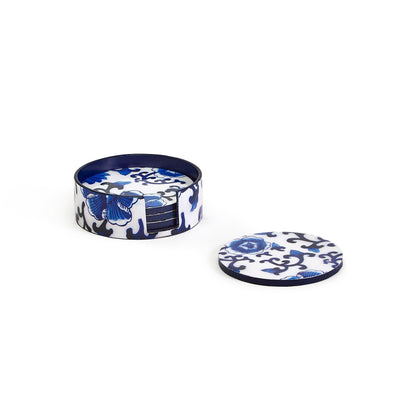product image of blue willow set of 4 coasters 1 556
