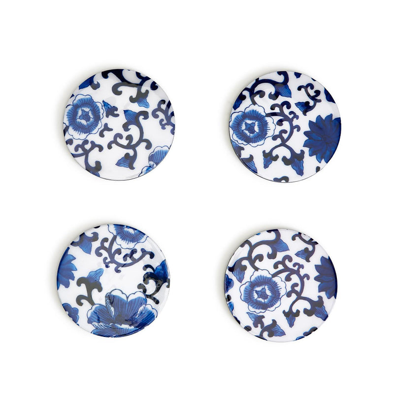 media image for blue willow set of 4 coasters 2 268