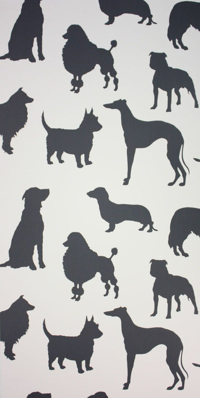 product image of Best In Show Wallpaper in black from the Walk In The Park Collection by Osborne & Little 538