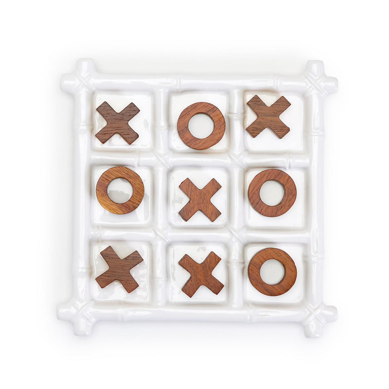 media image for faux bamboo fretwork tic tac toe game 1 270