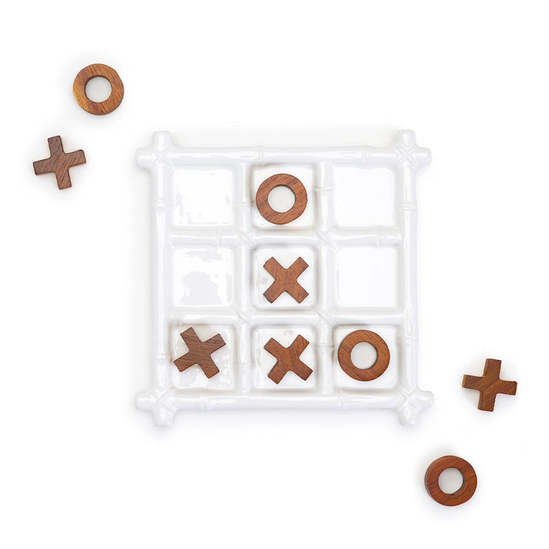media image for faux bamboo fretwork tic tac toe game 2 298