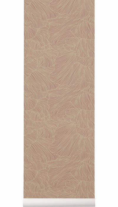 product image of Coral Wallpaper in Dusty Rose & Beige by Ferm Living 581