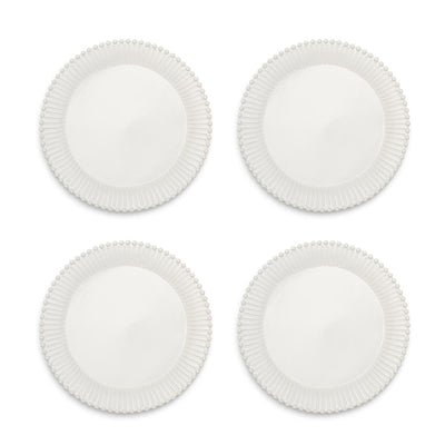 product image of Heirloom Embossed Pearl Edge Dinner Plate Set Of 4 By Twos Company Twos 53941 1 551