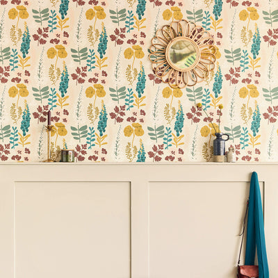 product image for Botanical Tropical Flair Wallpaper in Multi Coral 54