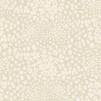 product image of Abstract Floral Wallpaper in Cream/Gold 546