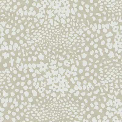product image of Abstract Floral Wallpaper in Cream/Sand 589