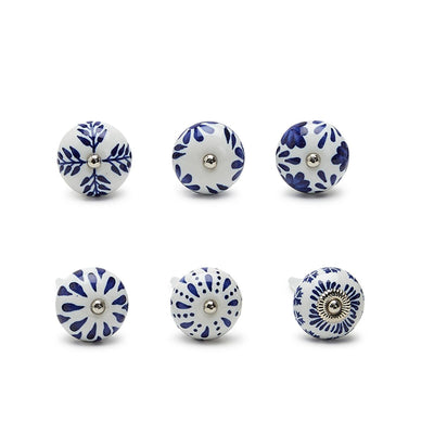 product image for Blue and White Hand-Painted Bottle Stopper 64