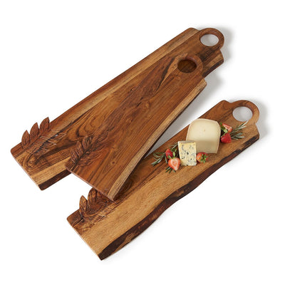 product image for Charcuterie Serving Boards with Leaf Design - Set of 3 70
