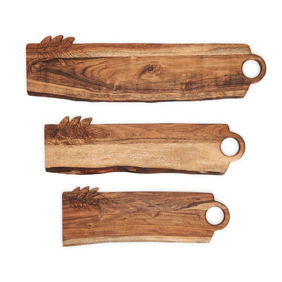product image for Charcuterie Serving Boards with Leaf Design - Set of 3 78