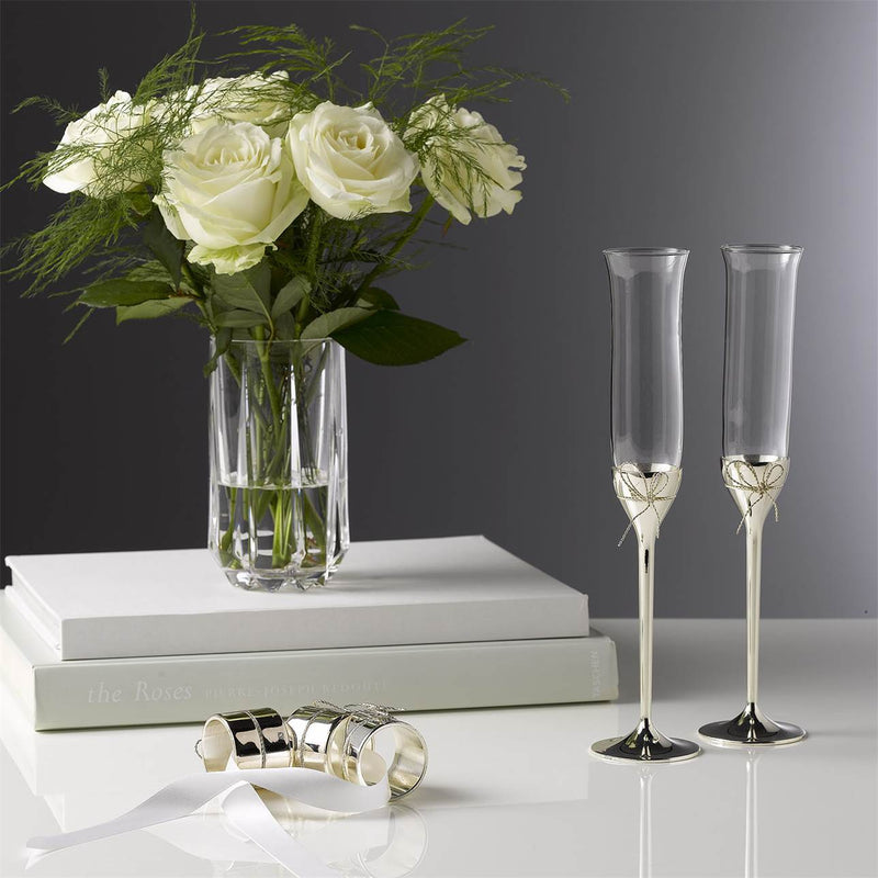 media image for Love Knots Toasting Flutes, Pair by Vera Wang 231