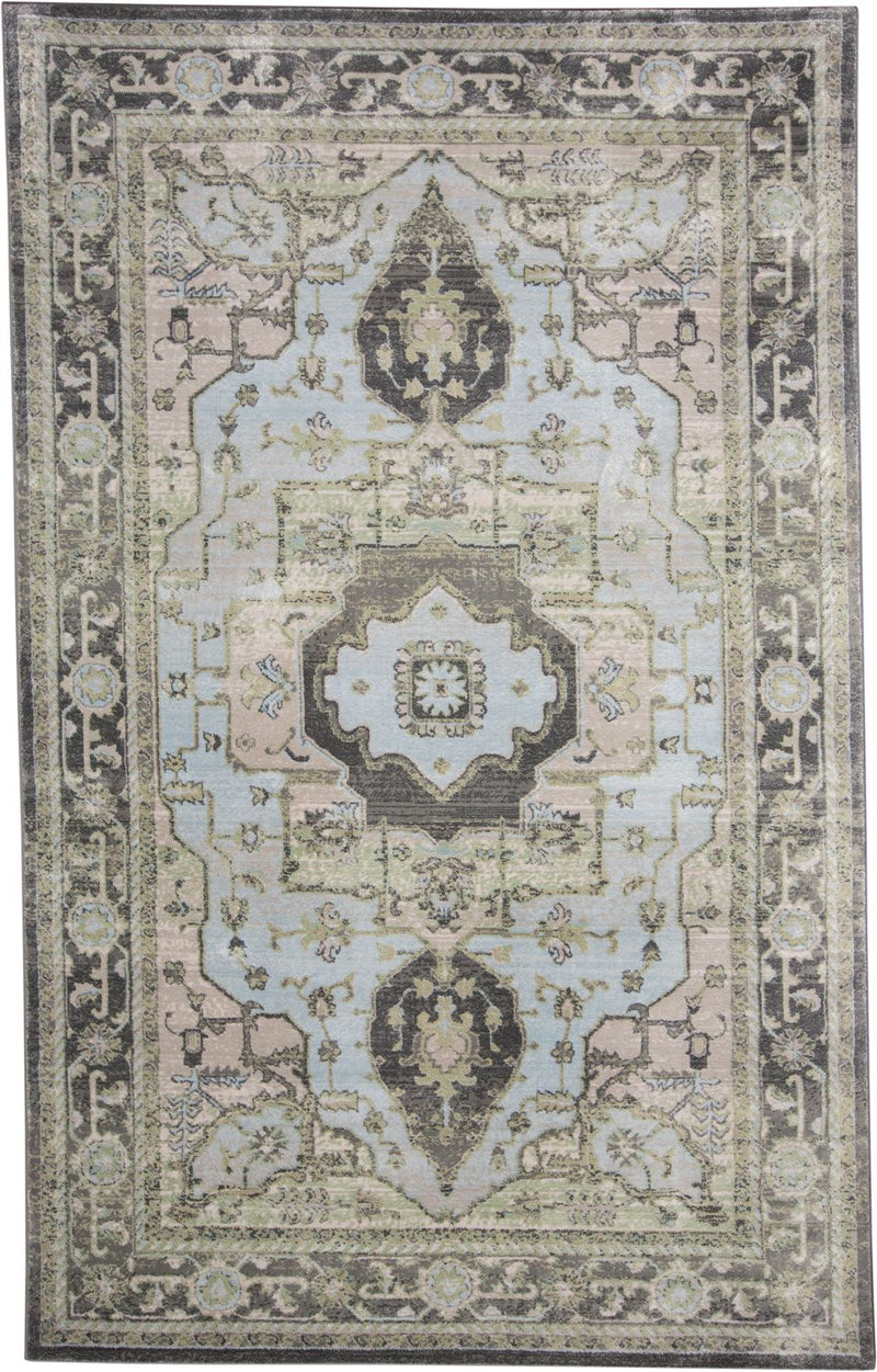 media image for Alessandria Gray and Blue Rug by BD Fine Flatshot Image 1 288