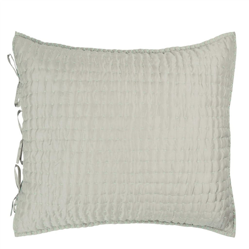 media image for chenevard pebble duck egg reversible quilt pillow cases design by designers guild 3 279