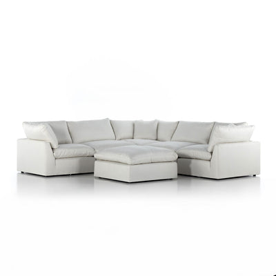 product image for Stevie 5-Piece Sectional Sofa w/ Ottoman in Various Colors Flatshot Image 1 86