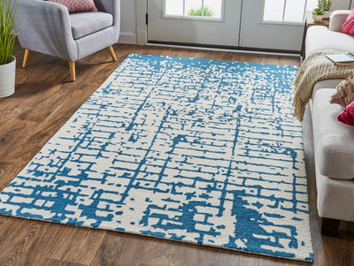 product image for Errol Ivory and Blue Rug by BD Fine Roomscene Image 1 13